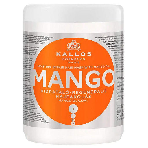Masque Hydratant Réparateur Mangue - Kallos : 1000 ml - 1