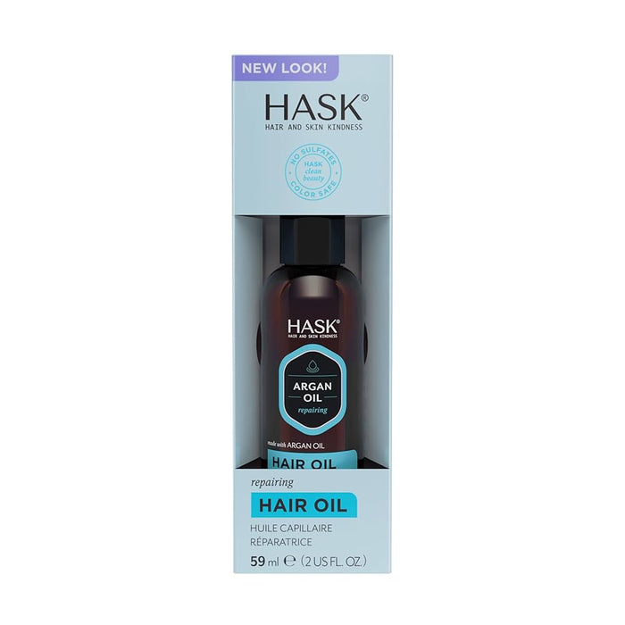 Huile Capillaire Réparatrice à l'Huile d'Argan - Hask : 59ml - 1