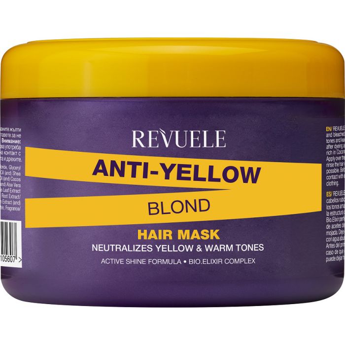 Masque Cheveux Blonds Anti Jaune - Revuele - 1