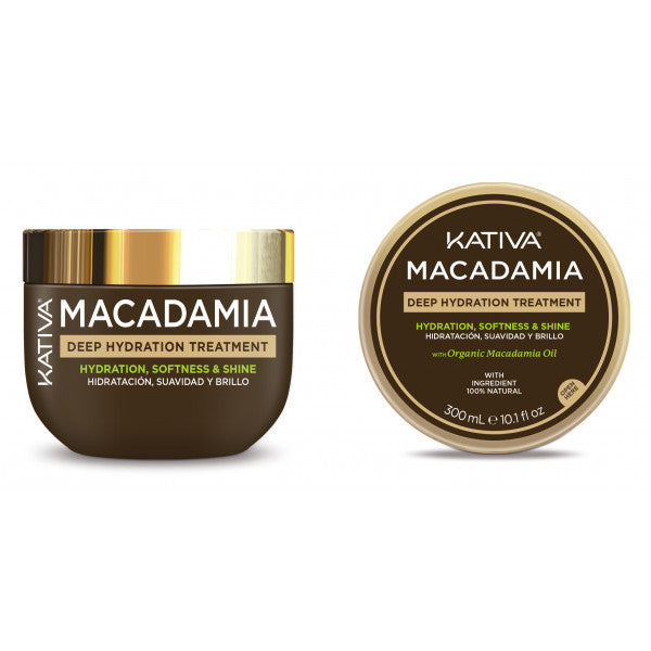 Traitement Hydratant Profond à la Macadamia - Kativa: 300 ml - 1