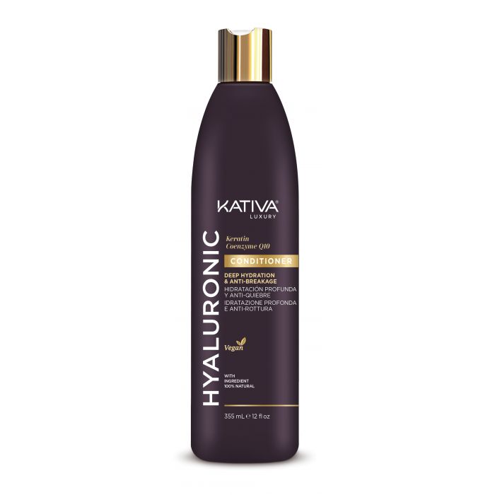 Après-shampooing à l'acide hyaluronique, à la kératine et à la coenzyme Q10 - Kativa : 355 ML - 1