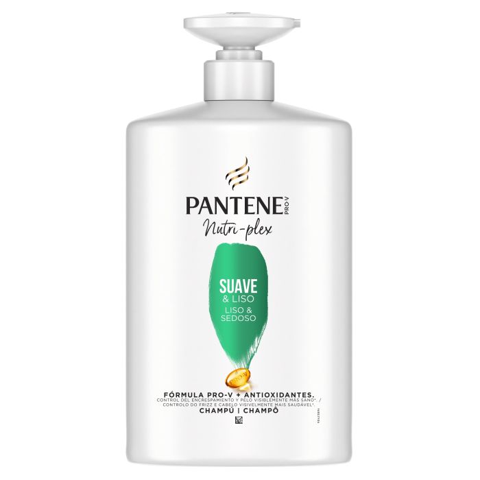 Shampooing Doux et Lisse Nutri-plex - Pantene : 1000 ml - 1