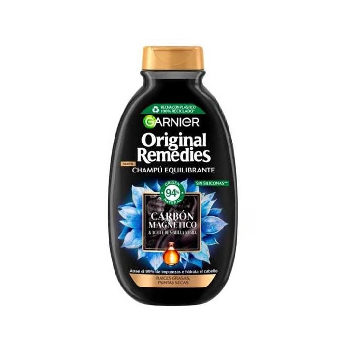 Shampooing Équilibrant au Charbon Magnétique - Garnier : 250 ml - 1
