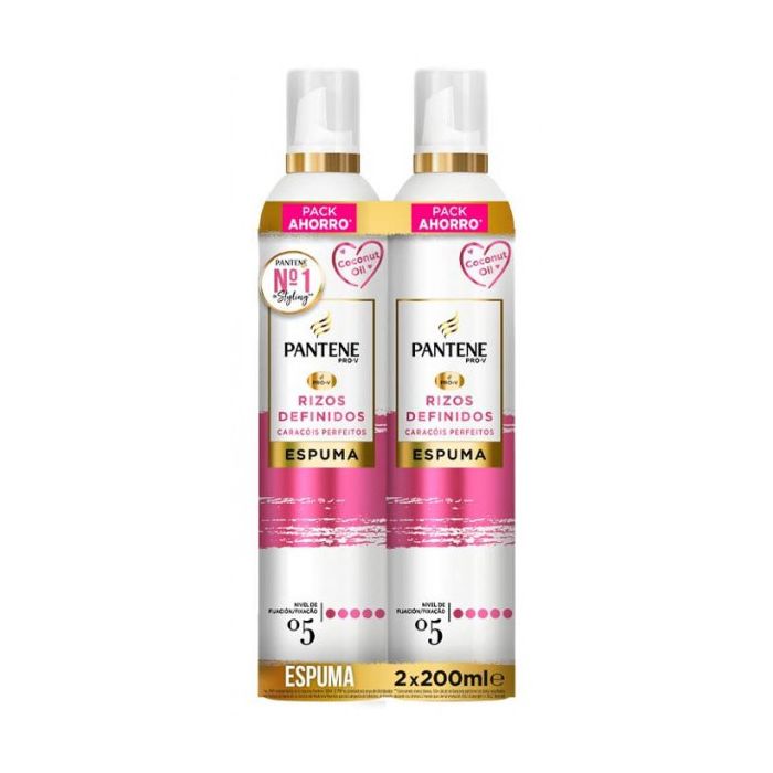 Mousse Fixation 5 Boucles Définies - Pantene : 2 x 200ML - 1
