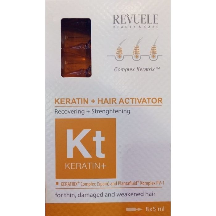 Ampoules de kératine + activateur de croissance des cheveux - Revuele - 1
