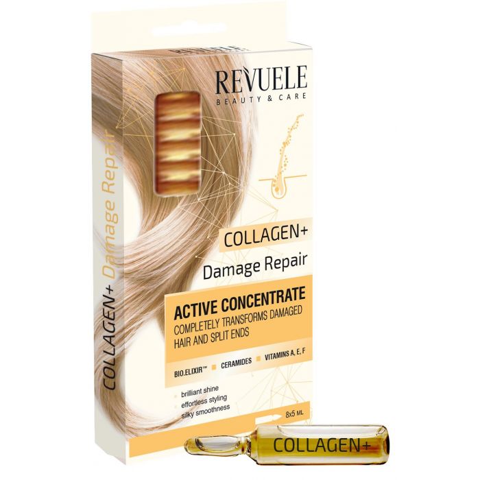 Ampoules Concentré Actif pour Collagène+ Cheveux - Revuele - 1
