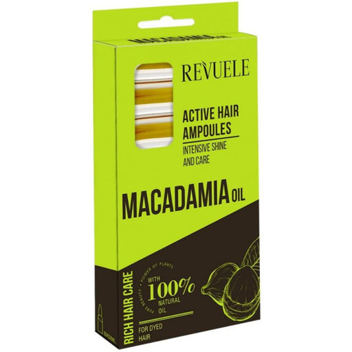 Ampoules Macadamia Oil pour cheveux colorés - Revuele - 1