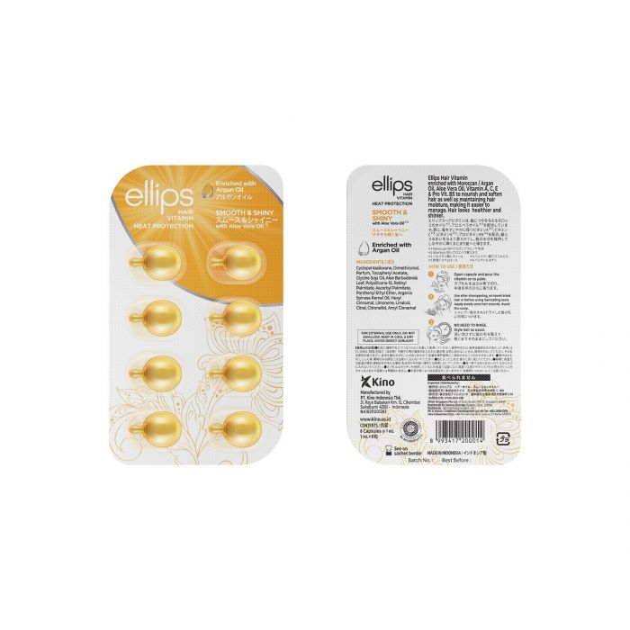 Vitamine capillaire - Huile d'argan - Douceur et brillance - Ellips - 1