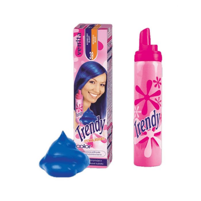 Mousse colorante Trendy Color Mousse - Venita : 39 Cosmic Blue - 1