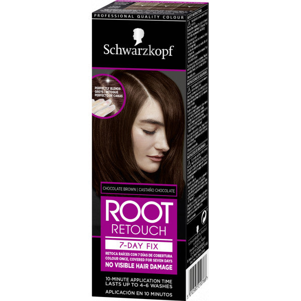 Repeint les Racines Root 7day Fix - Schwarzkopf : CASTAÑO CHOCOLATE - 1
