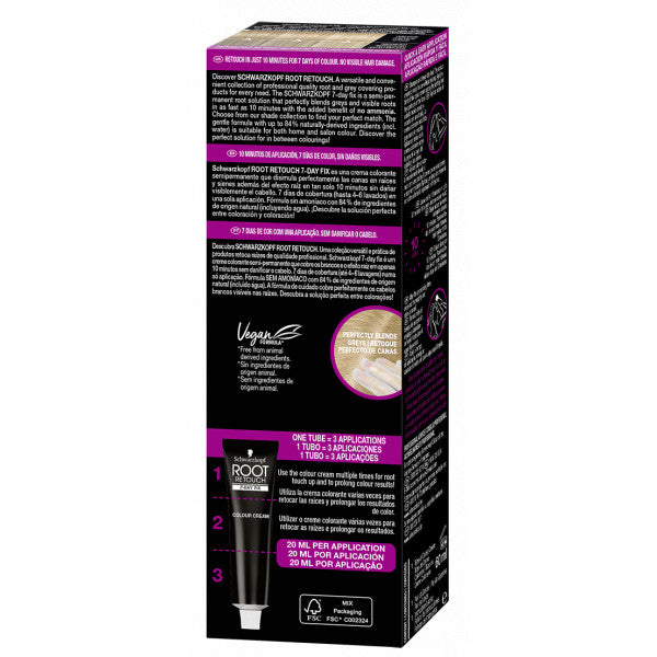 Repeint les Racines Root 7day Fix - Schwarzkopf : RUBIO NATURAL - 4