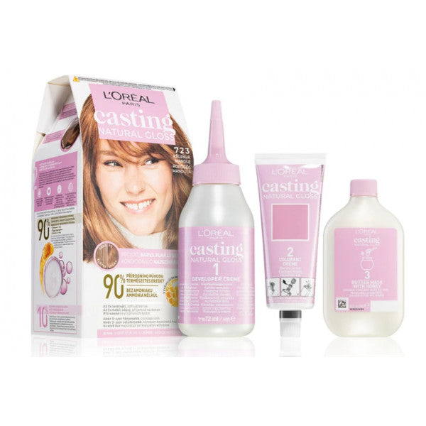 Coloration Casting Natural Gloss sans Ammoniaque - L'oreal Paris : Rubio Toffee 723 - 1