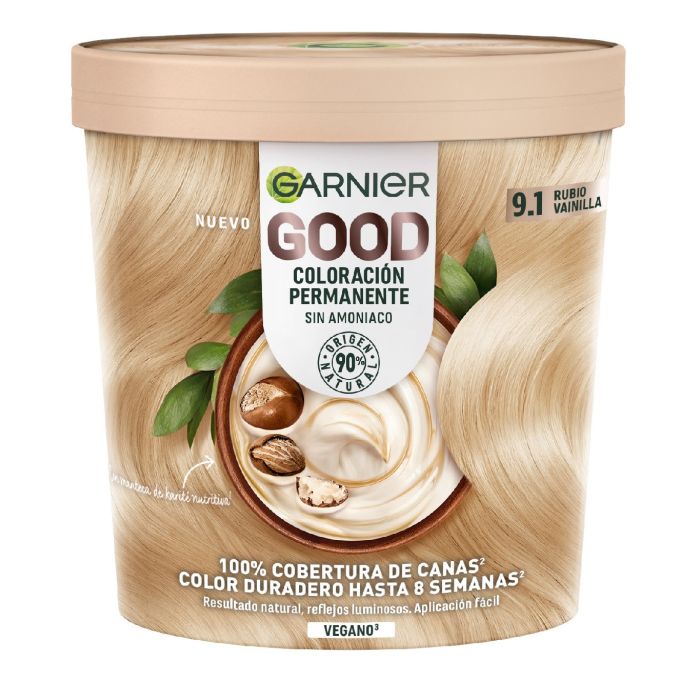 Bonne coloration permanente sans ammoniac - Garnier : 9,1 - 1