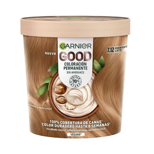 Bonne coloration permanente sans ammoniac - Garnier : 7.12 - 1