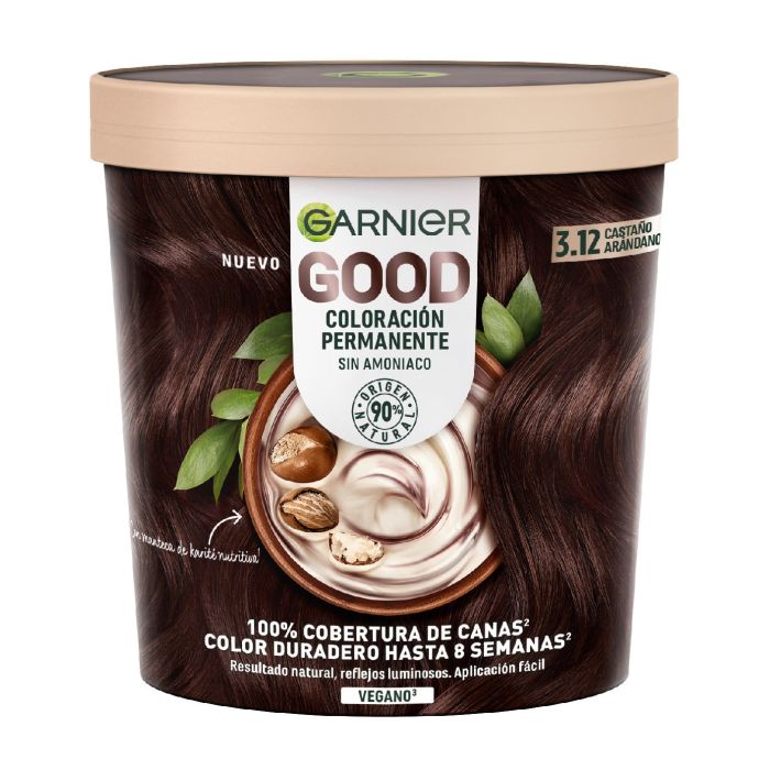 Bonne coloration permanente sans ammoniac - Garnier : 3.12 - 1