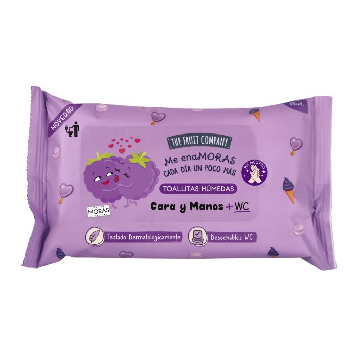 Lingettes Hydroalcooliques 70% - Divers Arômes - The Fruit Company : Mora - 1