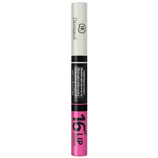Rouge à lèvres longue tenue - Rouge à lèvres 16h - Dermacol : 16h Lip Color Labial Líquido 18 - 1