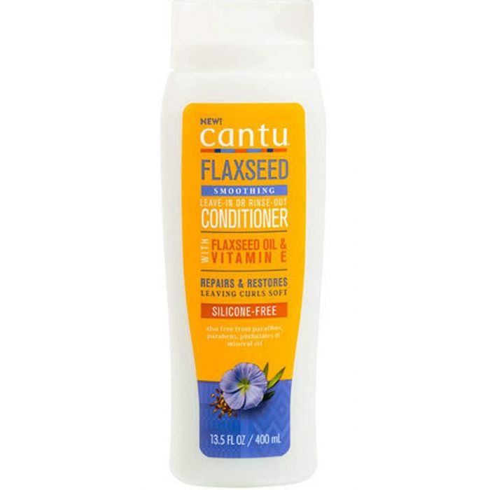 Revitalisant et revitalisant sans rinçage aux graines de lin 400 ml - Cantu - 1