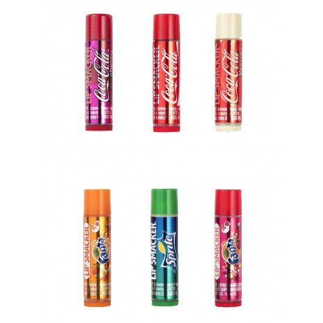 Set 6 Coca-Cola Balms Vintage Tin Box Assortis - Lip Smacker - 1