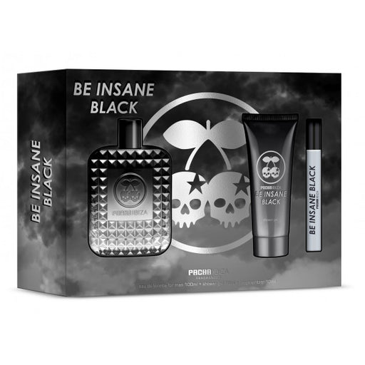 Estuche Be Insane Black pour Lui Edt: Edt 100ml + Gel 75ml + Mini - Pacha - 1