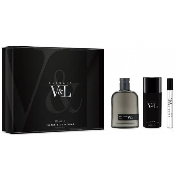 Essence V&l Black Coffret: EDT 100ml + Déodorant + Mini 10ml - Victorio & Lucchino - 1