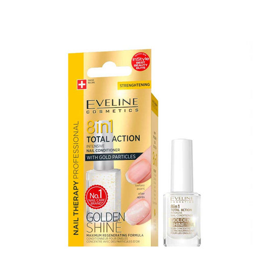 Durcisseur d'ongles 8 en 1 - Nail Therapy Golden Shine - Eveline - 1