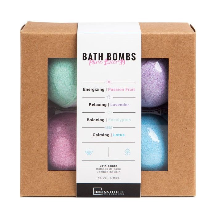Bombes de bain Pure Energy - Idc Institute : 4 x 70 g - 1