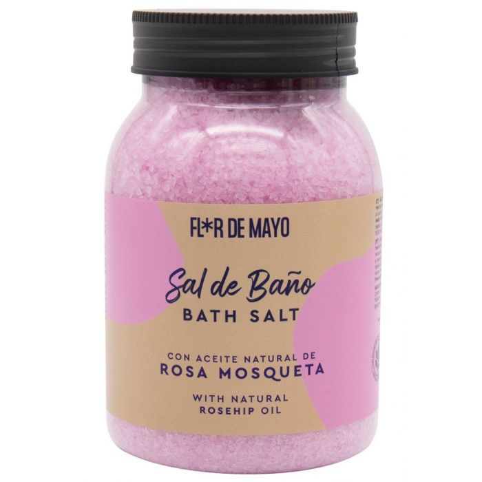 Sel de bain à la rose musquée - Flor de Mayo : 650gr - 1
