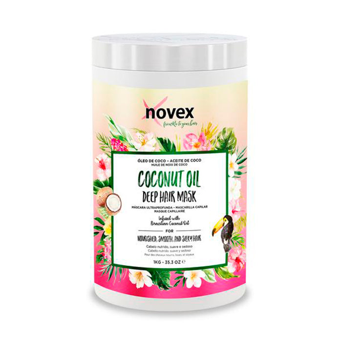 Masque Capillaire à l&#39;Huile de Coco 1 kg - Nutrition et Douceur - Novex - 1