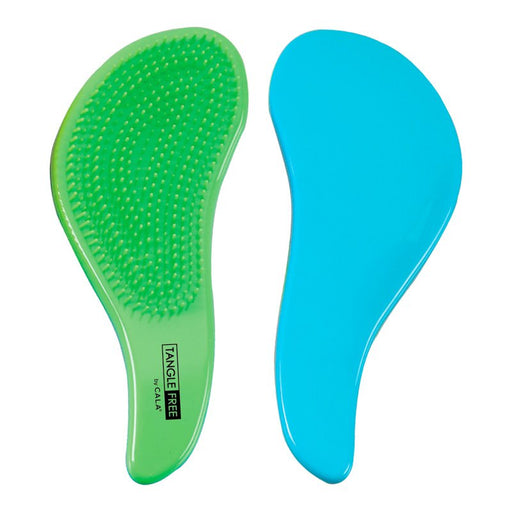 Brosse à cheveux anti-nœuds - Vert fluo / Aqua - Cala - 1