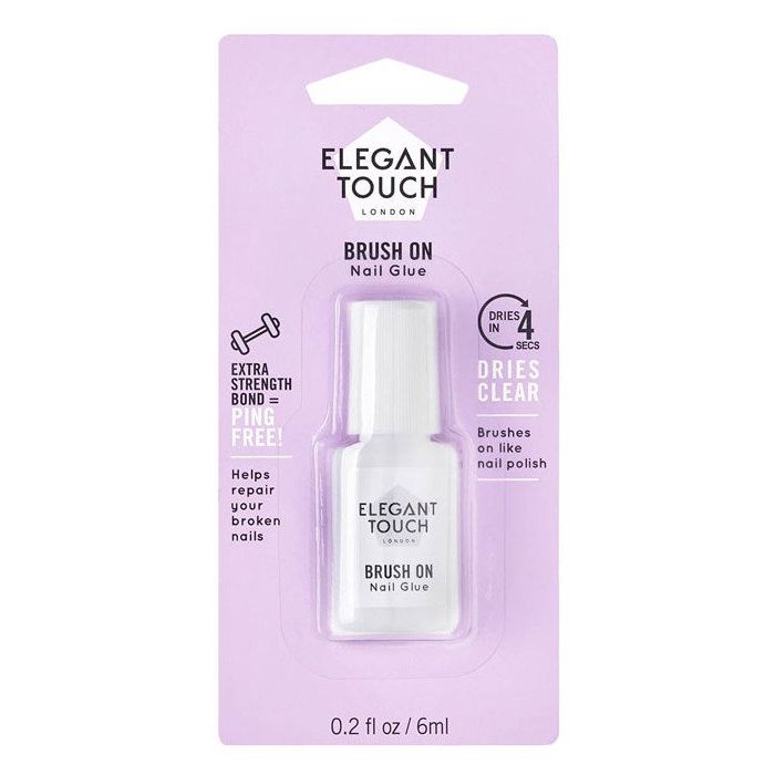 Pegamento Uñas Brush on 6 ml - Elegant Touch - 1