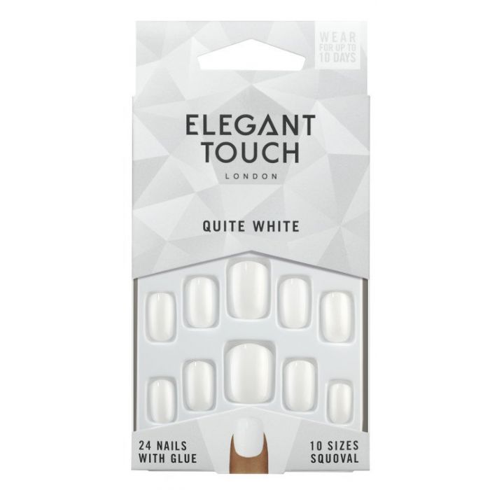 Uñas Postizas Quite White 24 ud - Elegant Touch - 1