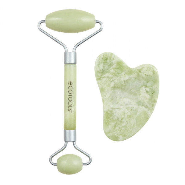 Ensemble rouleau facial + jade gua sha : ensemble 2 articles - Ecotools - 1