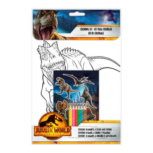 Ensemble de coloriage Jurassic World : Livre - Disney - 1