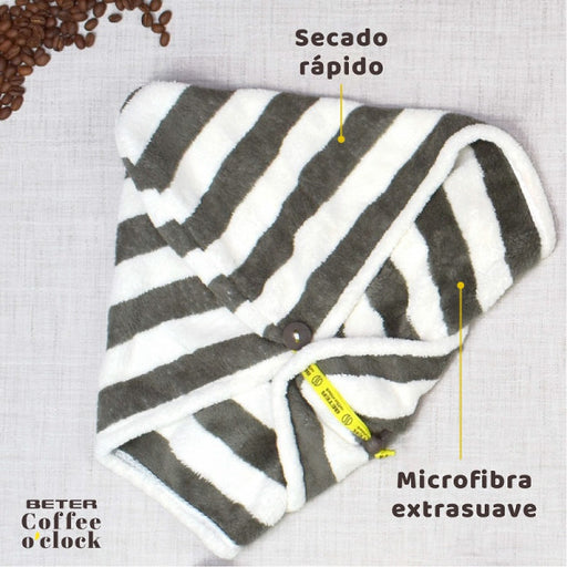 Serviette Turban en microfibre - Coffee Oclock - Beter - 2