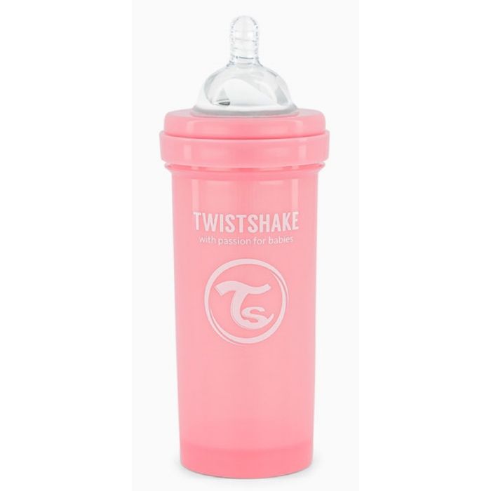 Biberon Rose Anti-Colique - Twistshake : 260 ml - 1