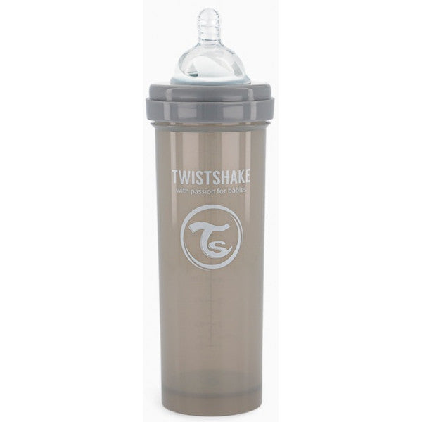 Biberon Anti-Colique Gris - Twistshake : 330 ML - 1