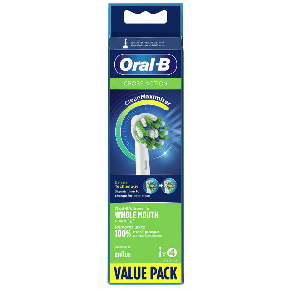 Pack 4 Têtes de Rechange Crossaction - Oral-b - 1