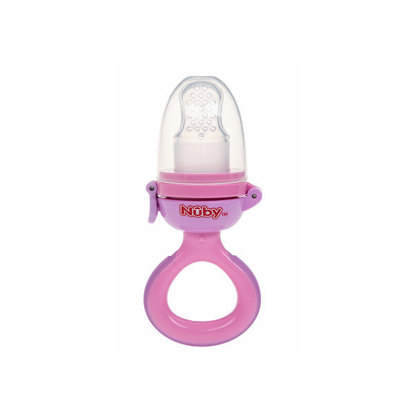 Mangeoire à grignoter en silicone - Nuby : Rosa - 1