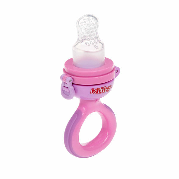 Mangeoire à grignoter en silicone - Nuby : Rosa - 2