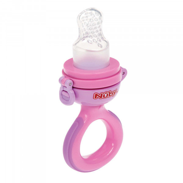 Mangeoire à grignoter en silicone - Nuby : Rosa - 6