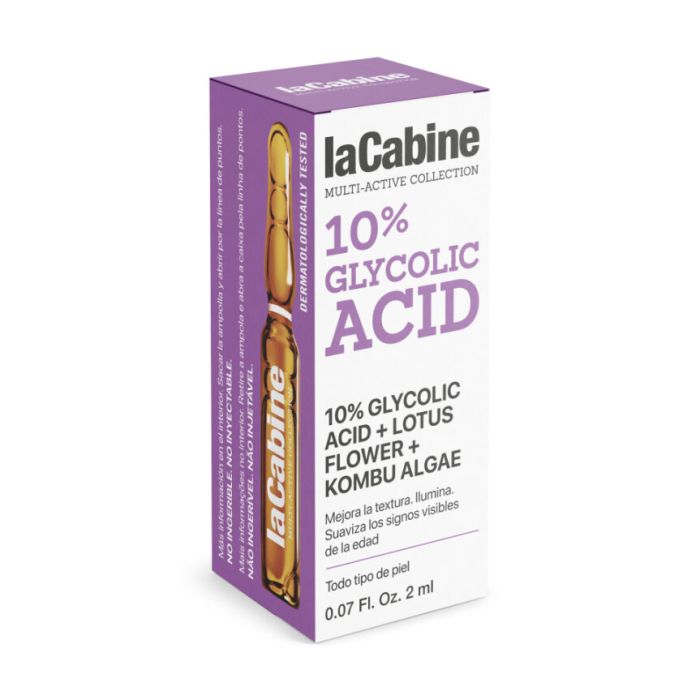 Ampoule faciale à l&#39;acide glycolique : 2 ml - La Cabine - 1