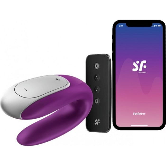 Vibromasseur Double Fun pour Couples - Satisfyer : Morado - 2