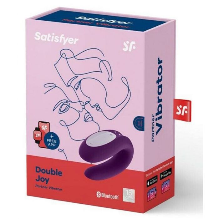 Pince vibrante Double Joy - Satisfyer : Violeta - 1