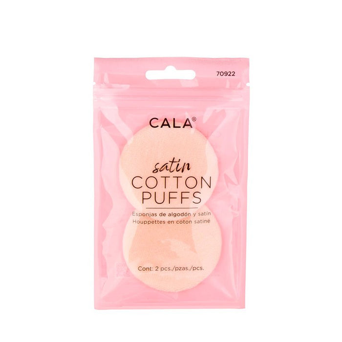 Éponge de maquillage - Bouffées de coton satiné (2 unités) - Cala - 1