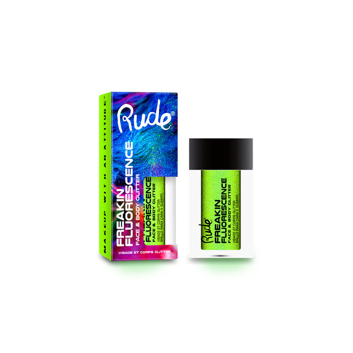 Paillettes pour le visage et le corps Freakin Fluorescentes - Rude : Rave Wave - 1