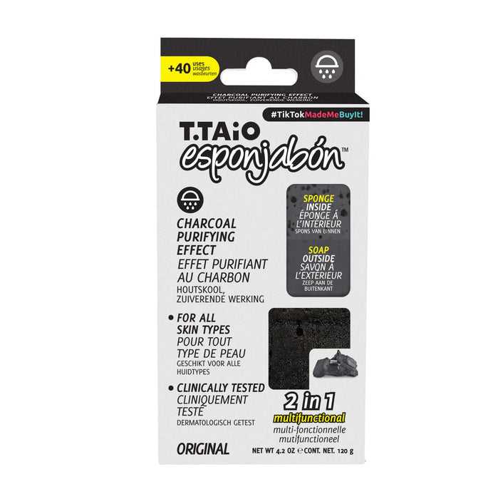 ÉpongeSavon - Éponge + Savon 2 en 1 - 120 grammes - T.taio : Carbon - 2