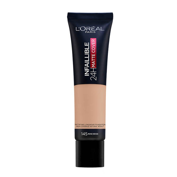 Fond de teint Matte Cover haute couvrance 30ml - L'oreal Paris: 145: Beige Rosé - 10