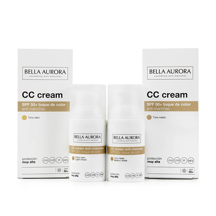 Crème teintée anti-taches SPF50+ - Bella Aurora - 1