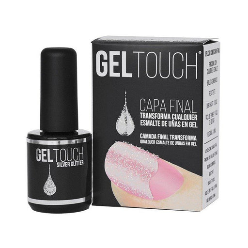 Top Coat Gel Dorado - Paillettes Dorées - Gel Touch - 2